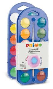 ACUARELA PRIMO24 COLORES 25 MM + 1 PINCEL