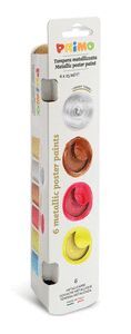 TEMPERA PRIMO 25 ML 6 COLORES METALIZADOS