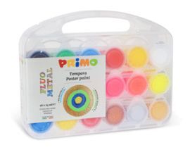 MALETIN 18 TEMPERA 25 ML COLORES INTENSOS, FLUO Y