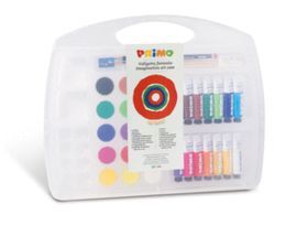 MALETIN 14 TUBOS TEMPERA+15 COLORES ACUARELAS CON