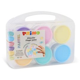 PINTURA DEDOS 100 G 6 COLORES PASTEL