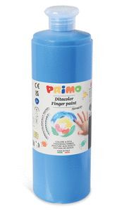 PINTURA DEDOS PRIMO 750ML AZUL CYAN