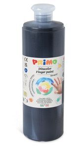 PINTURA DEDOS PRIMO 750ML NEGRO