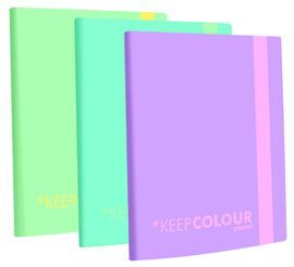 CARPETA 30 FUNDAS KEEP PASTEL COLORES SURTIDOS