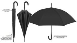 PARAGUAS LARGO HOMBRE 61/8 AUT CON FUNDA NEGRO