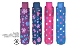 PARAGUAS MUJER PLEGABLE 54/8 MANUAL ESTAMPADO