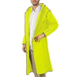 CHUBASQUERO IMPERMEABLE AMARILLO BORDES REFLECTANT