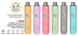 PARAGUAS MUJER PLEGABLE 52/6 MANUAL. UV BLOCK. MET