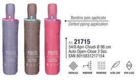 PARAGUAS MUJER PLEGABLE 54/8 AUT BORDE TOPOS