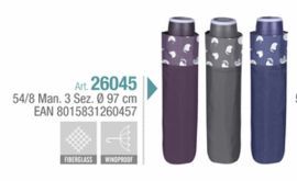 PARAGUAS MUJER MINI 54/8 MANUAL 3 SECCIONES ROUND