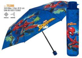 PARAGUAS INFANTIL PLEGABLE 50/8 MANUAL SPIDERMAN
