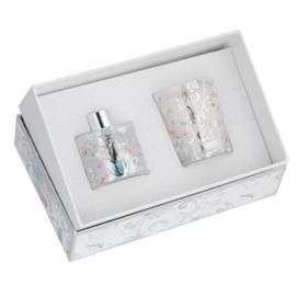 CAJA 50ML + STICKS + VELA 70GR - HOJAS BLANCAS VAI