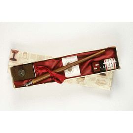 SET PLUMA MADERA + SELLADOR + TINTA