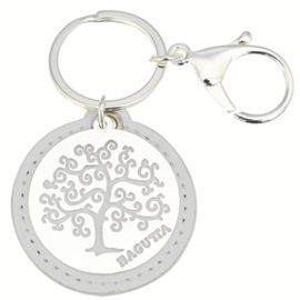 LLAVERO ARBOL DE LA VIDA ESTILIZADO-BLANCO