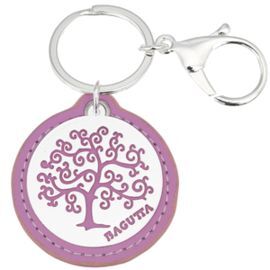 LLAVERO ARBOL DE LA VIDA ESTILIZADO-ROSA