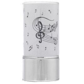 LAMPARA CRISTAL 7X15 DECORACION NOTAS MUSICALES