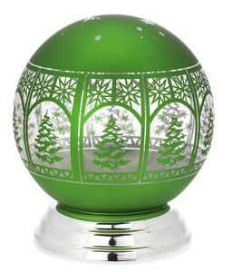 LAMPARA BOLA DE NAVIDAD 15 CM VERDE