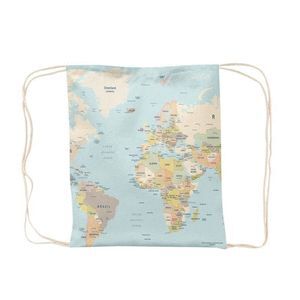 SAQUITO DE CUERDAS ALGODON 38X46CM MAPA