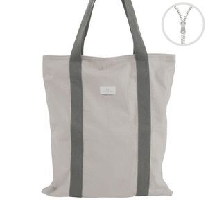 BOLSA DE TELA ALGODON COLOR TOPO