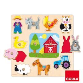 PUZZLE SILUETAS GRANJA 28X28 REF. 53025