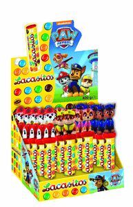 EXPOSITOR 20 TUBOS LACASITOS TOY 20 GRAMOS PATRULL
