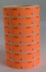 ETIQUETA ROLLO FLUORESCENTE PVP/EURO 10085 12X18