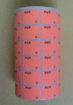 ETIQUETA ROLLO FLUORESCENTE PVP/EURO 16X22
