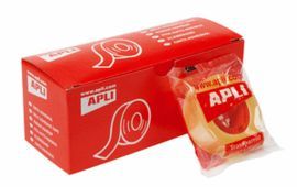CINTA ADHESIVA APLI TRANSPARENTE 12X33 EXP/55