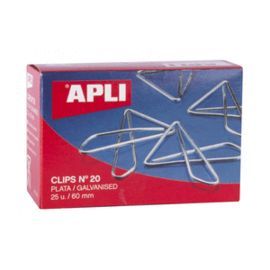 CLIPS PLATEADO APLI MARIPOSA 20 60MM 25 UNIDADES