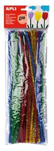 VARILLAS CHENILLE COLORES BRILLANTES 50 UNIDADES
