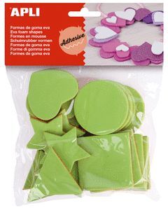 FIGURAS GEOMETRICAS GOMA EVA MULTICAPA 25 UNIDADES