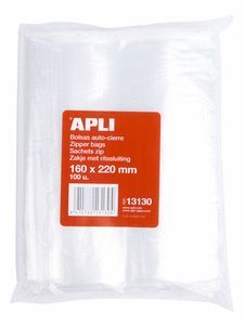 BOLSAS AUTOCIERRE 180 X 250 MM 100 UDS