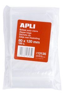 BOLSAS AUTOCIERRE 80 X 120 MM 100 UDS