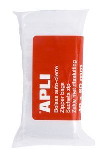 BOLSAS AUTOCIERRE 40 X 60 MM 100 UDS