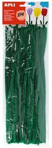 VARILLAS CHENILLE VERDE 50 UNIDADES