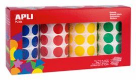 ROLLOS DE GOMETS REDONDOS 20MM COLORES SURTIDOS 4