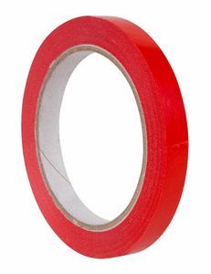 ROLLO CINTA ADHESIVA PVC ROJO 12 MM X 66 M