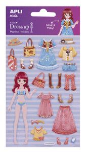 BOLSA PEGATINAS REMOVIBLES DRESS UP CON ESCENARIO