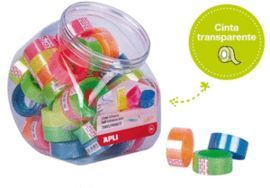 CINTA ADHESIVA TRANSPARENTE 19MMX20M FLUOR 50 UNID