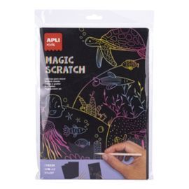 LAMINAS PARA RASCAR MAGIC SCRATCH 10 HOJAS 5 HERRA