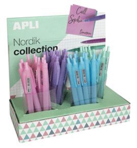 BOLIGRAFO GEL PASTEL NORDIK SURTIDO 60 UNIDADES