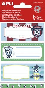 ETIQUETAS ESCOLARES FUTBOL 9 U.