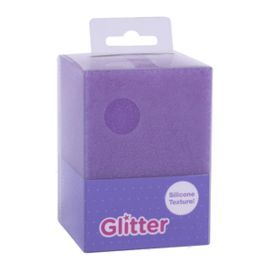 CUBILETE SILICONA GLITTER COLLECTION LILA