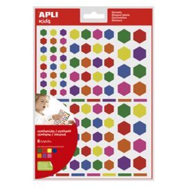BOLSA GOMETS HEXAGONALES REMOVIBLES MULTICOLOR 6 H