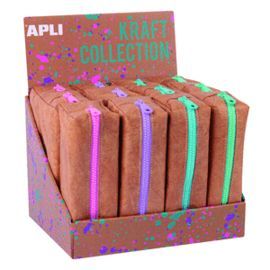 ESTUCHES MULTIUSOS KRAFT COLLECTION 12 UNIDADES