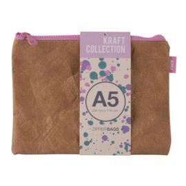 BOLSA ZIPPER BAG KRAFT COLLECTION TAMAÑO A5