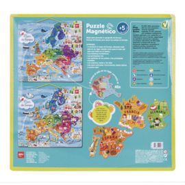 PUZLE MAGNETICO EUROPA 45 PIEZAS APLI