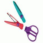 TIJERA ZIG ZAG + 8 CUCHILLAS INTERCAMBIABLES BLIST