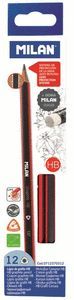 LAPIZ MILAN TRIANGULAR GRAFITO HB CON GOMA