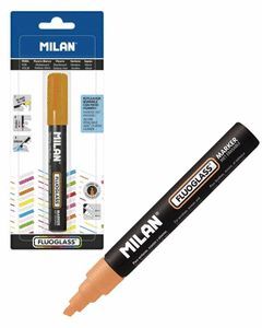 BLISTER FLUOGLASS PUNTA BISELADA 2 - 4 MM NARANJA